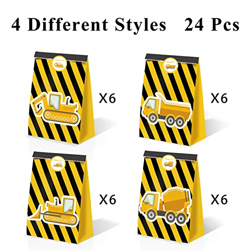 BQK 24pcs Construction Truck Themed Boys Birthday Party Supplies - Image 5