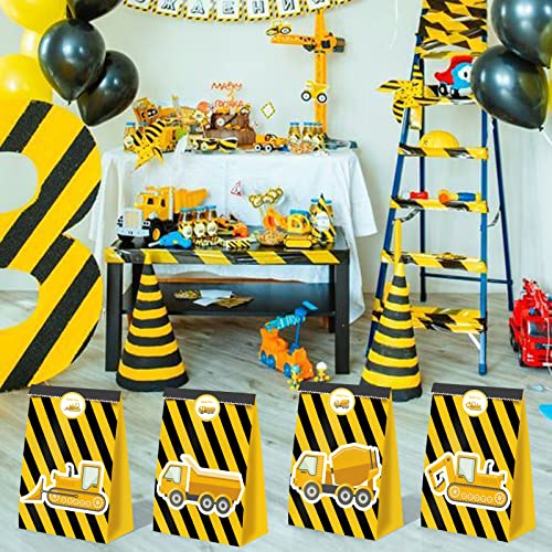 BQK 24pcs Construction Truck Themed Boys Birthday Party Supplies - Image 2
