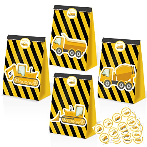 BQK 24pcs Construction Truck Themed Boys Birthday Party Supplies - Image 1