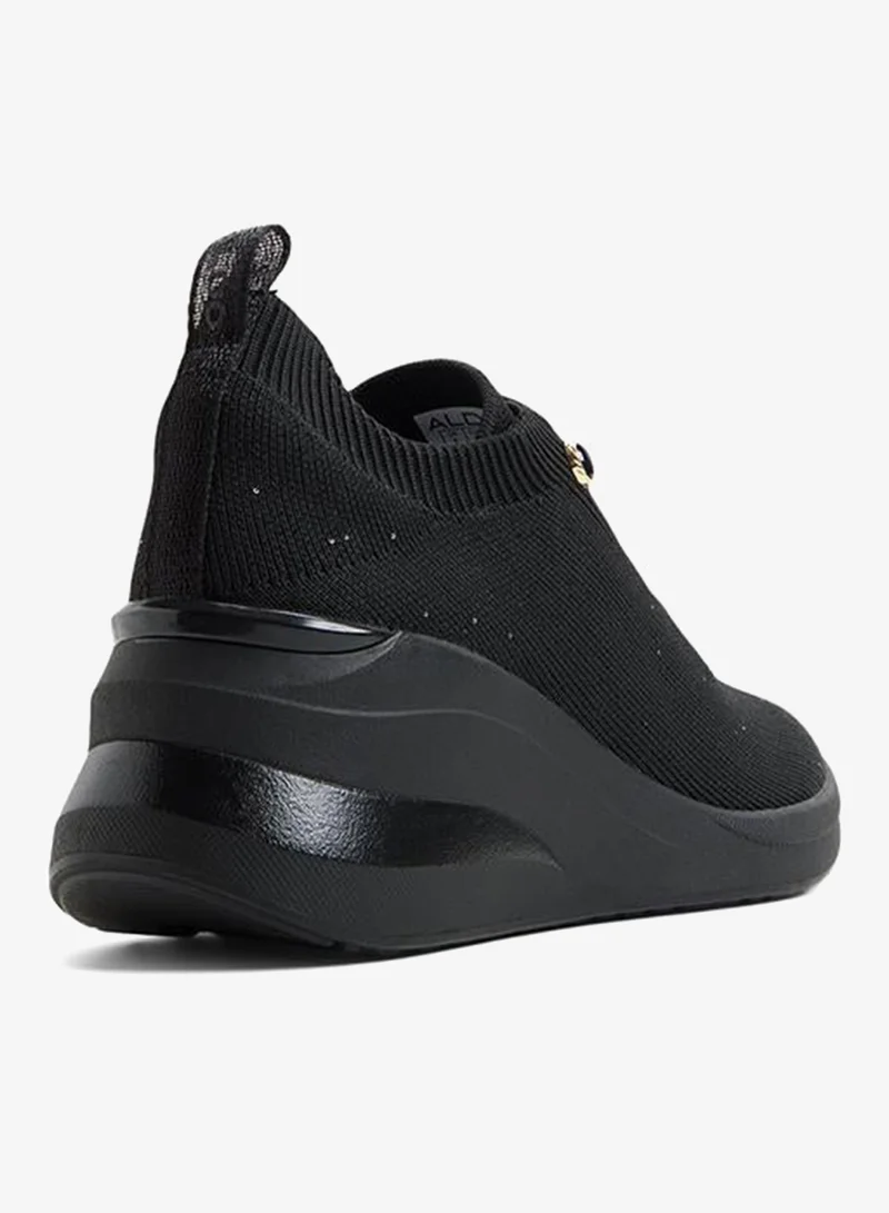 Aldo  Iboni Ladies Black Wedge Sneakers for Women | Best Price UAE