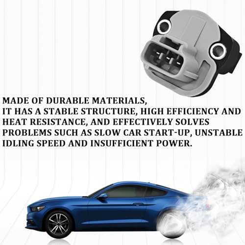SWQS TPS Throttle Position Sensor, Throttle Body Position Sensor Compatible with Dodge Ram 1500/2500/3500 Jeep Commander/Grand Cherokee Chrysler Replace #5017479AA, 5014479AA (Black) - Image 4
