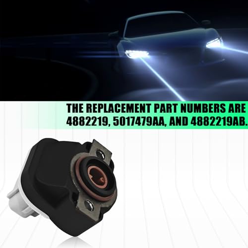 SWQS TPS Throttle Position Sensor, Throttle Body Position Sensor Compatible with Dodge Ram 1500/2500/3500 Jeep Commander/Grand Cherokee Chrysler Replace #5017479AA, 5014479AA (Black) - Image 5