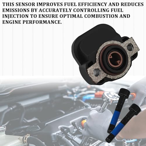 SWQS TPS Throttle Position Sensor, Throttle Body Position Sensor Compatible with Dodge Ram 1500/2500/3500 Jeep Commander/Grand Cherokee Chrysler Replace #5017479AA, 5014479AA (Black) - Image 3