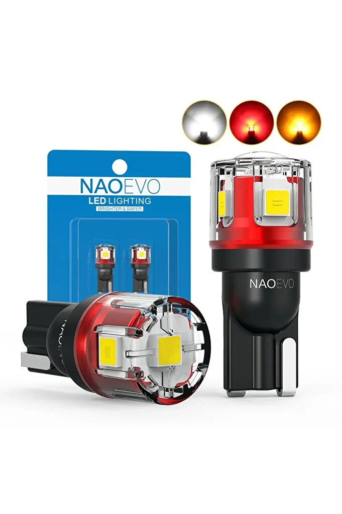 ريحني وايت ناو W5W T10 LED CANBUS بدون خطأ 5W5 12V 24V 5W 750Lm ضوء داخلي سائق فائق 194 - Image 1