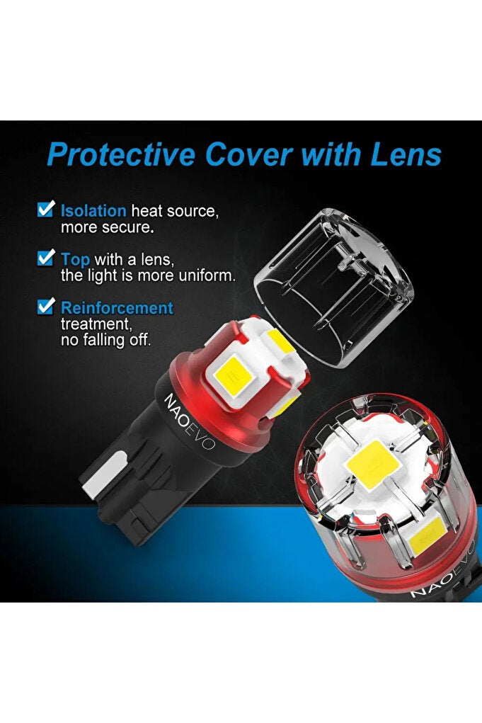 ريحني وايت ناو W5W T10 LED CANBUS بدون خطأ 5W5 12V 24V 5W 750Lm ضوء داخلي سائق فائق 194 - Image 4