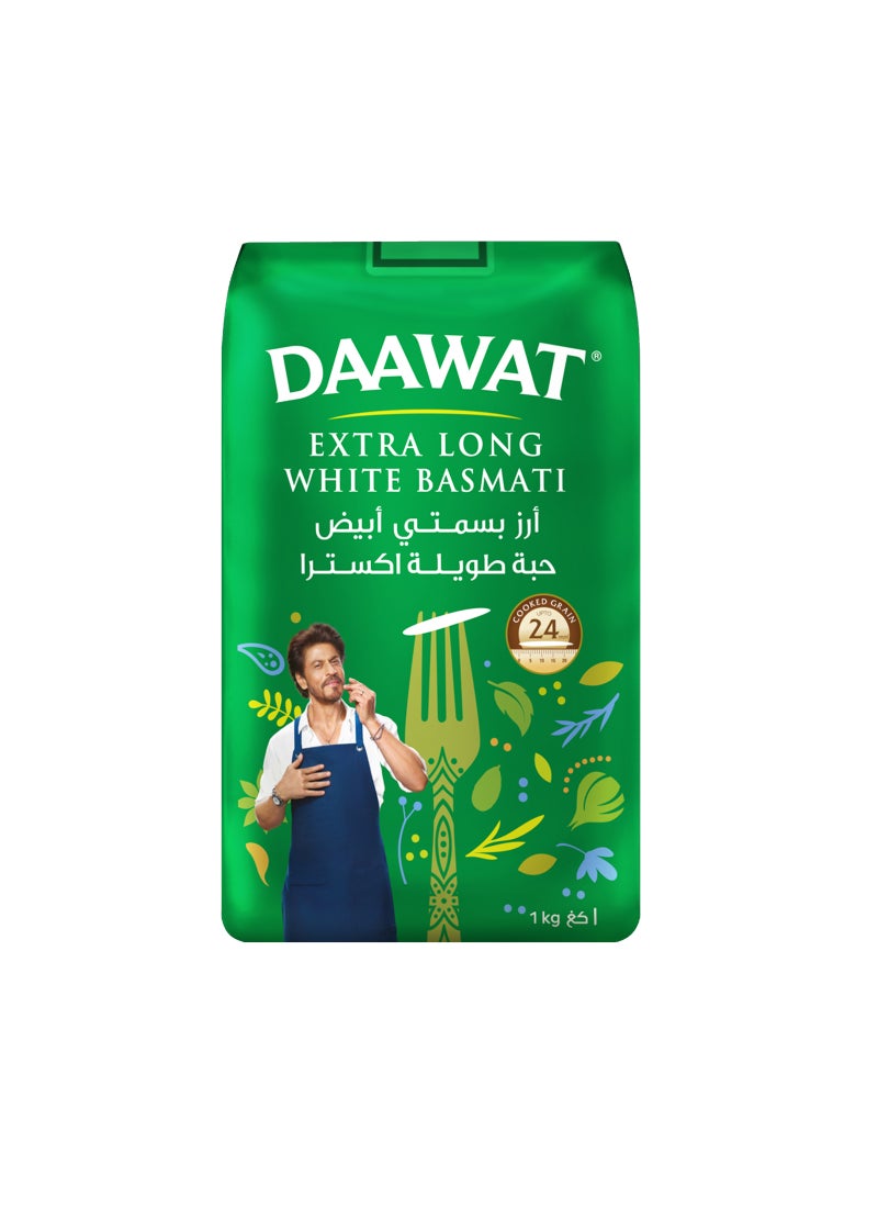 داوات أرز بسمتي هندي أبيض طويل الحبة 1كجم - Image 1