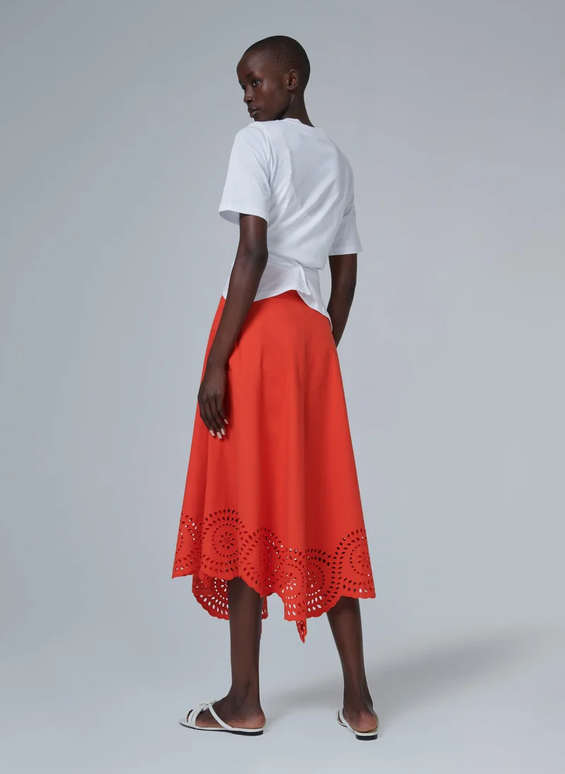 leem Broderie Anglaise Skirt - Shorter length