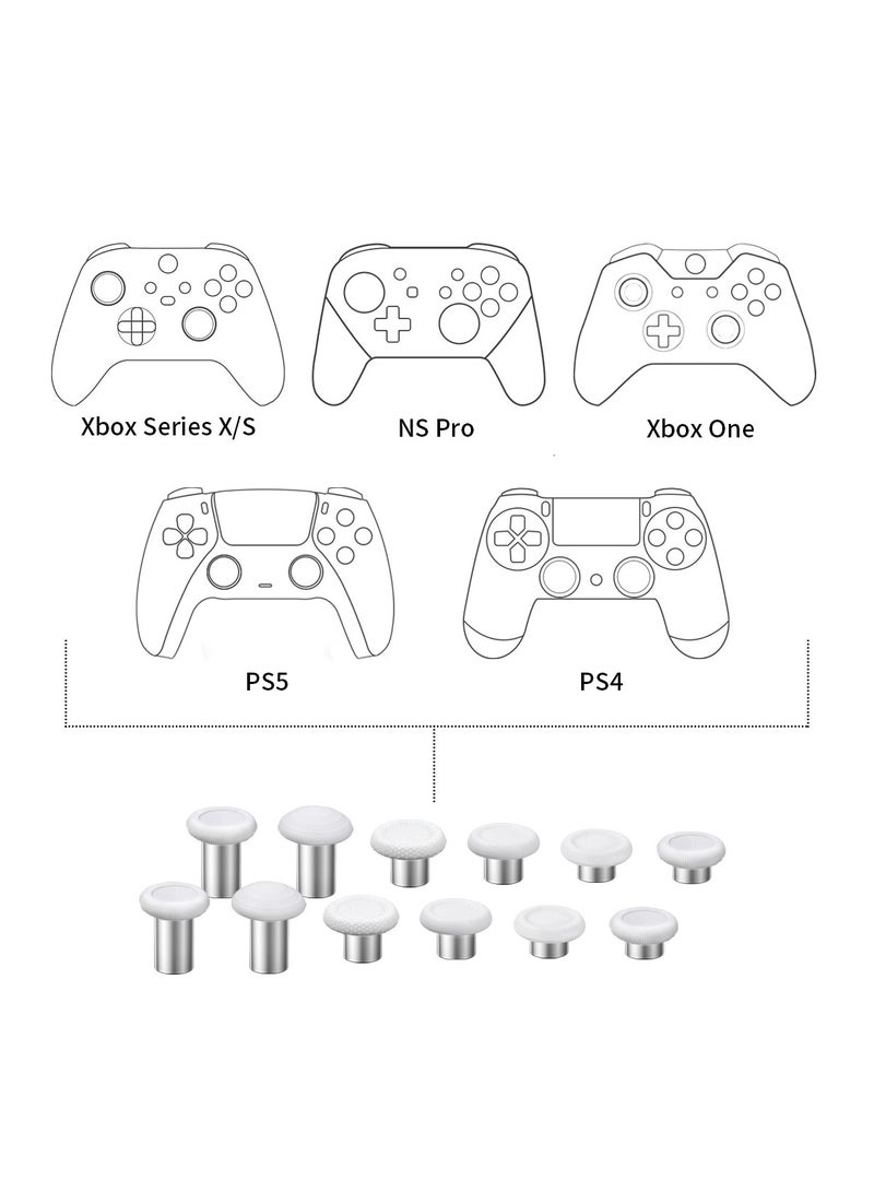 Replacement Thumbsticks for PS4/PS5 Xbox One S/X  Controllers, Joysticks Repair Kit for Xbox Series S/X/NS-Pro  - Image 4