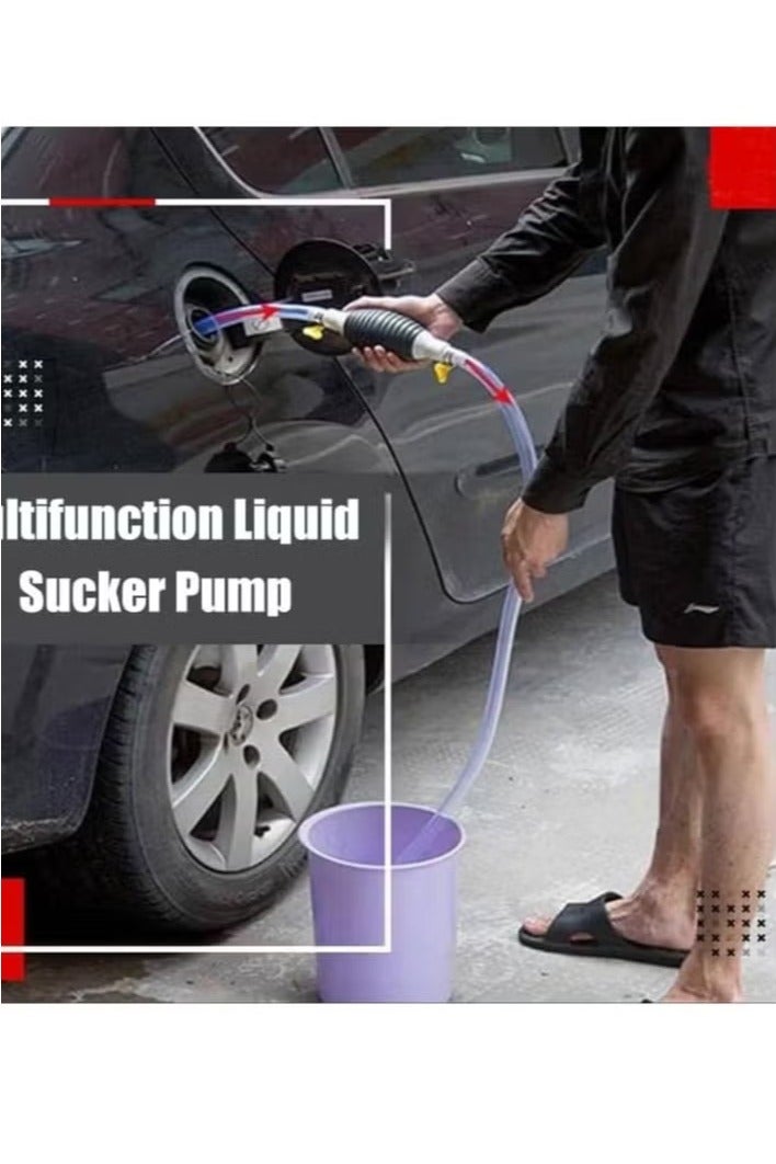 Manual Siphon Pump for Fluid Transfer – Portable Hand Pump for Car Oil & Travel – Multi-Purpose Suction Tool - Image 2