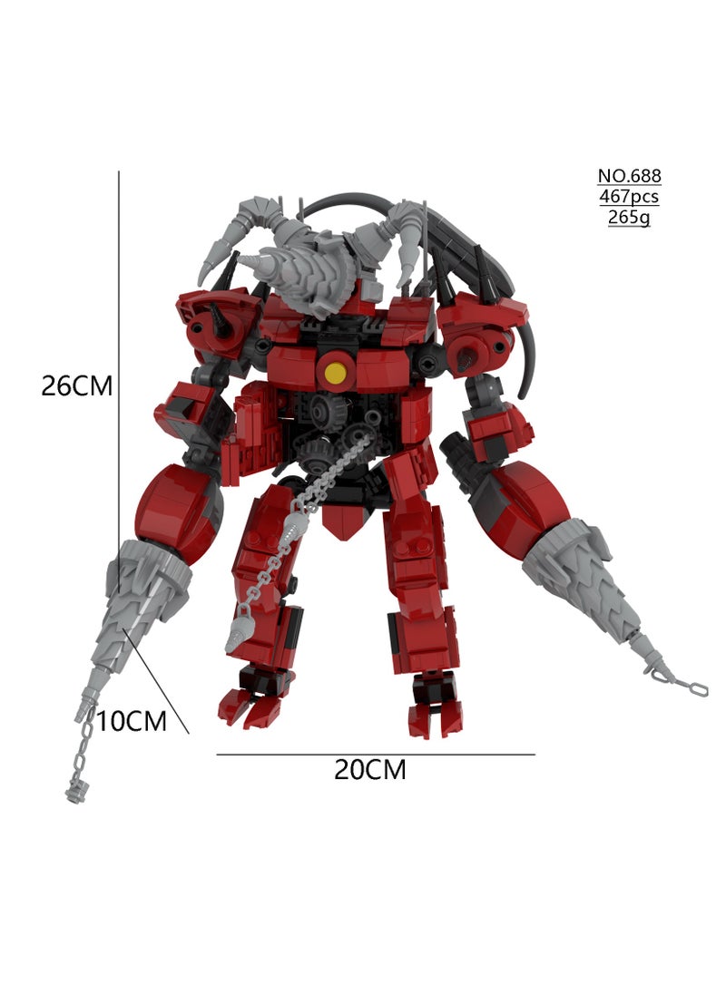 General Skibidi Toilet Man Toy Building Blocks 467Pcs Upgraded Electric Driller Man Toy Ideas Toys Battle Horror Game Model Ideas Toys Gifts for Adult & Kids  - Image 1