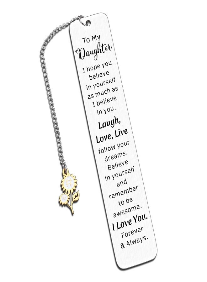 Aeonovs Easter Gifts for 12 Year Old Girls, Daughter Bookmarks, Daughter Gift from Mom, Daughters Adult College Girls Christmas Gifts, Birthday for Daughters from Mom - Image 1