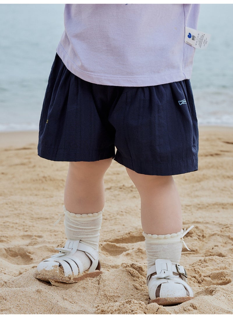 mini bala Girls Toddler Casual Elastic Waist Adorable Printed Shorts Soft Breathable Lightweight Comfortable Summer New Style Flowy Relaxed - Fit Daily Wear Children's Fashion Shorts - Image 2