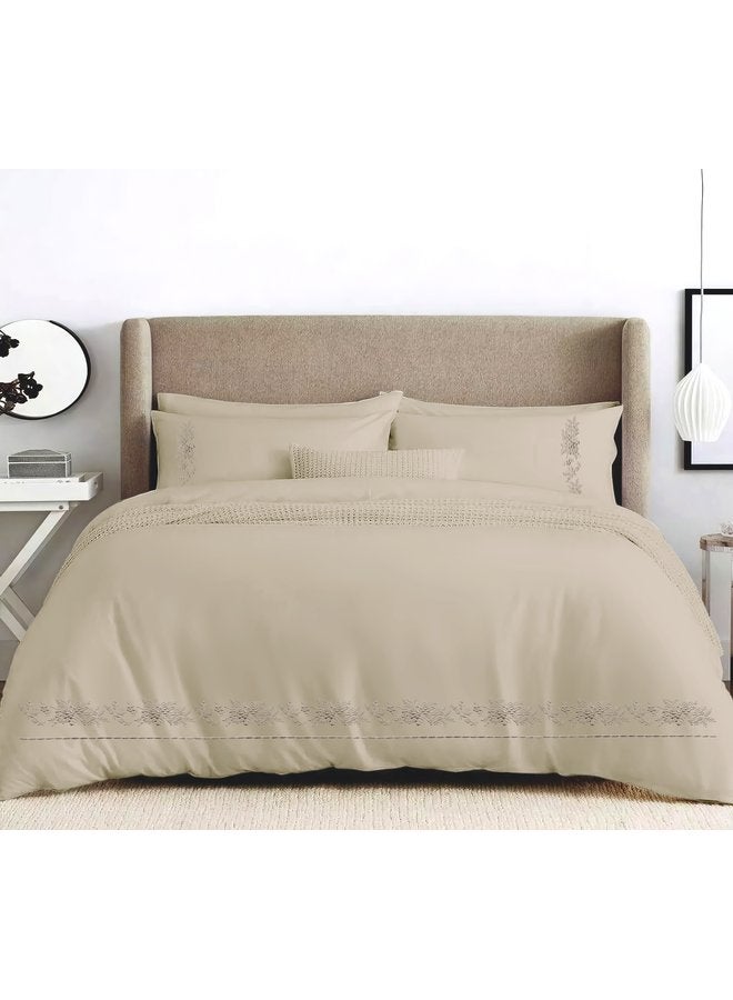 Dahab Embroidered Percale Bed Set – Code 1 – 4 Pieces