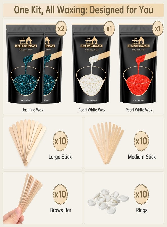 Lifestance Wax Beads Set, 4 Kinds of Waxing Beads, Hard Wax Beans with 44 Items, Perfect for Any Waxing Warmers for Hair Removal for Brazilian Bikini, Face, Armpit - Image 5