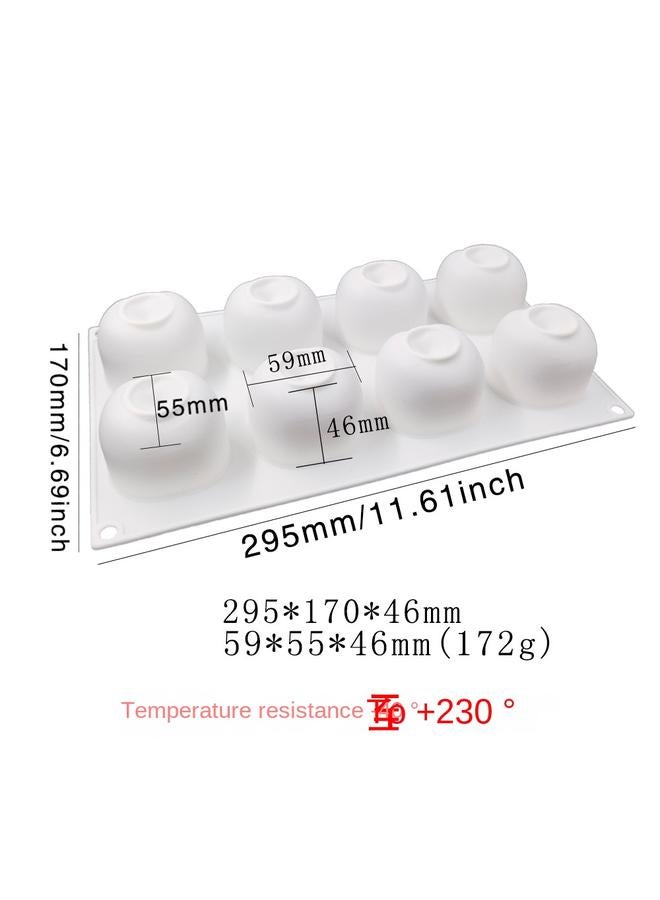 الأزرق جي دبليو الفاكهة موس سيليكون قالب كعكة DIY على شكل فواكه خبز على الطراز الفرنسي Qifeng قالب الحلوى - Image 1