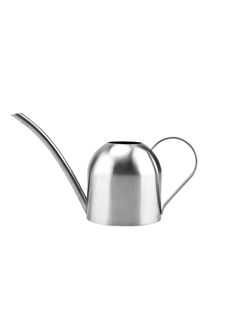 SYOSI Stainless Steel Watering Can, Long Spout for No Spillage, Ornate Metal Long Spout Bonsai Mini Watering Can, Water Can for Succulent Bonsai Garden Flower, Watering Pot for Indoor/Outdoor Plants 500ML  - Image 1