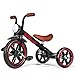 KRIDDO Kids Tricycle 12 Inch Puncture Free Wheel w Front Light Adjustable Seat Height Gift for 25 Year Olds Trike for Toddlers Black - Image 4
