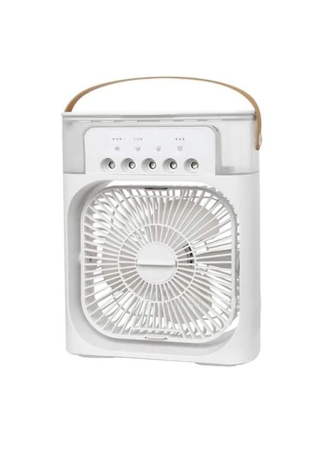 SOSEKO Mini Air Cooler USB Fan Humidifier 3 in 1 with 7 Colors LED Light - Image 3