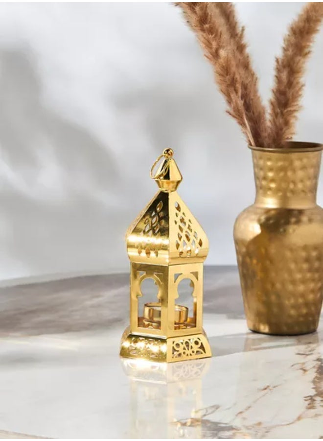 Whynot Metallic Ramadan Lantern with LED Light – Elegant Islamic Design | Size 20×6×25 cm - Image 5