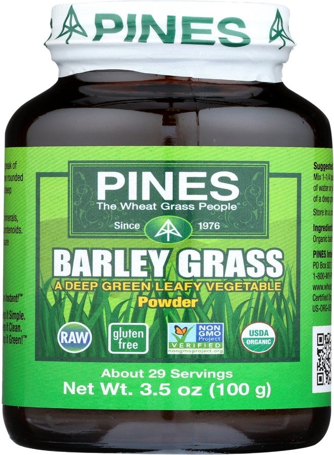 Pines 100% Barley Grass Powder 3.5 oz Powder - Image 1
