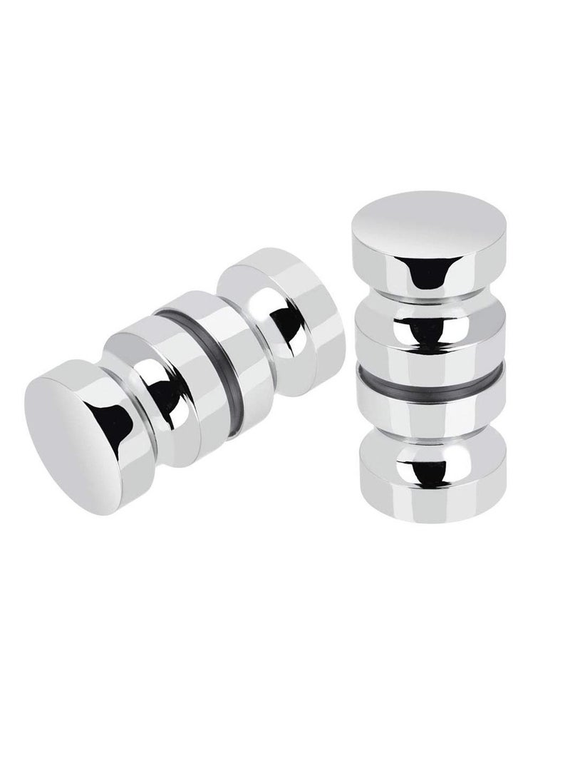KASTWAVE 2 Set Shower Screen Handle Bathroom Door Handle Knob with Solid Stainless Steel for Replacement Groove Glass Door(Install Screw 7.5mmx30mm) - Image 1