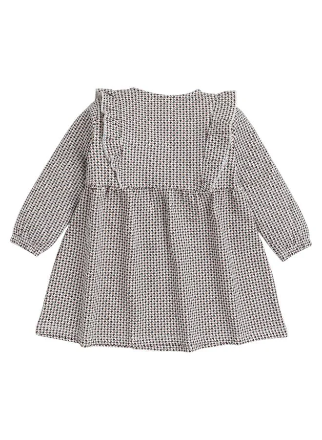 فكتور اند جين فستان مزموم بنقشة هوندستوث