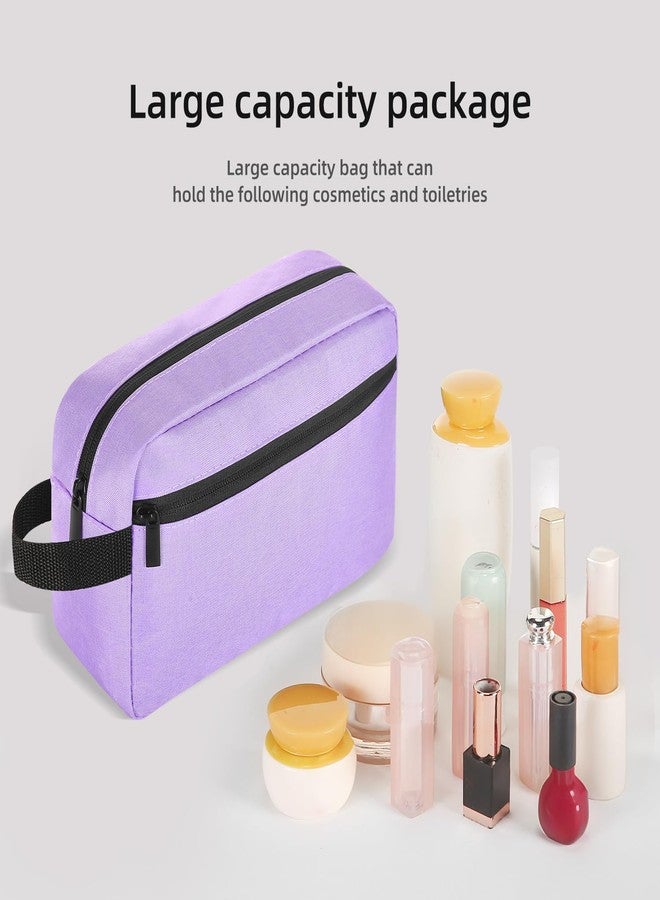 Icramsy Travel Toiletry Bag Toiletry Bag for Women Men Hanging Cosmetic Bag Travel Accessories for Women Men, Purple, Modern - Image 3