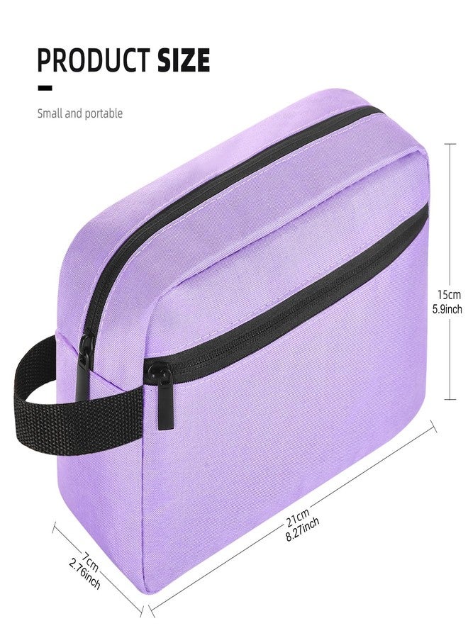 Icramsy Travel Toiletry Bag Toiletry Bag for Women Men Hanging Cosmetic Bag Travel Accessories for Women Men, Purple, Modern - Image 2