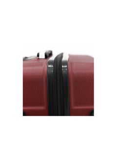 CAPITAL طقم حقائب أمتعة بعجلات من الجانب الصلب 3 قطع، عنابي (S-20&quot;،M-24&quot;،L-28&quot;)  - Image 5