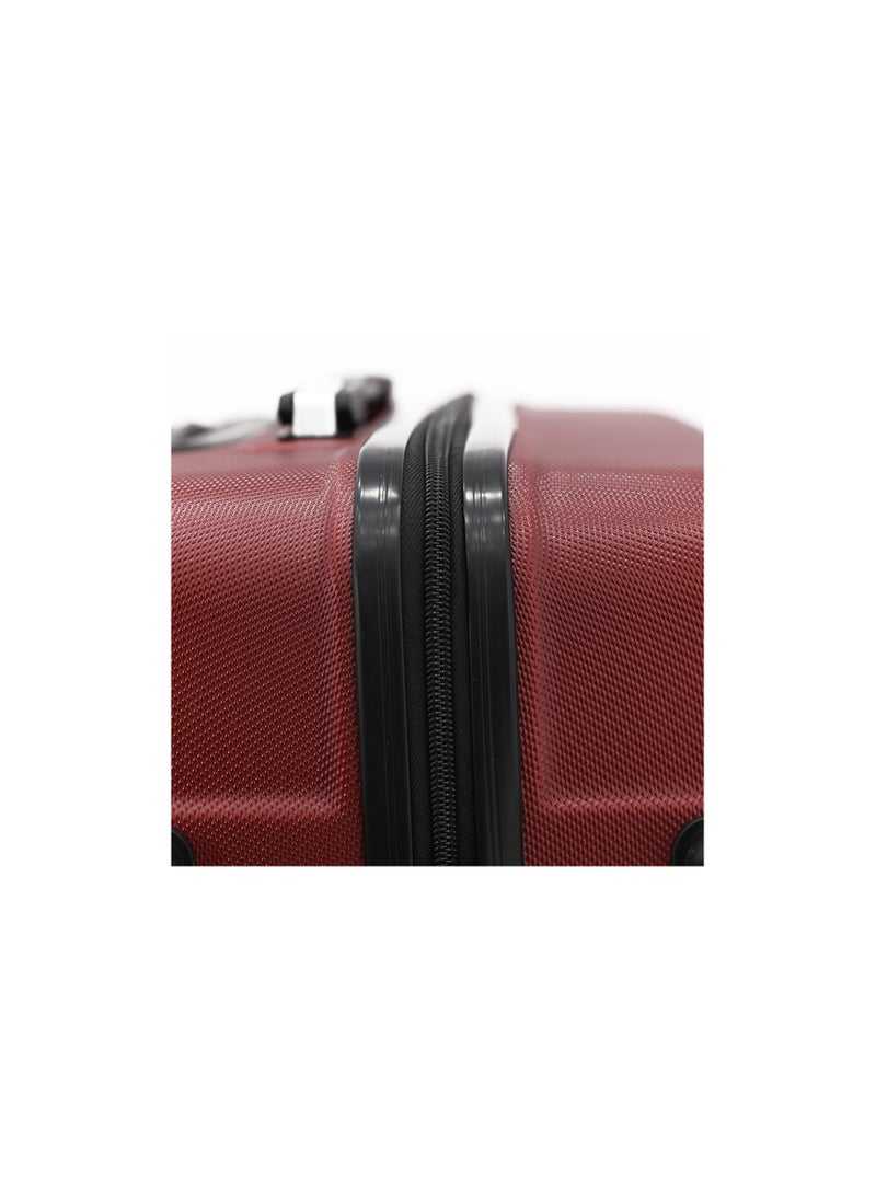 CAPITAL Hardside Luggage Trolley Bag 3 Pieces Set,Burgundy (S-20",M-24",L-28")  - Image 5