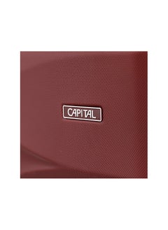 CAPITAL طقم حقائب أمتعة بعجلات من الجانب الصلب 3 قطع، عنابي (S-20&quot;،M-24&quot;،L-28&quot;)  - Image 3