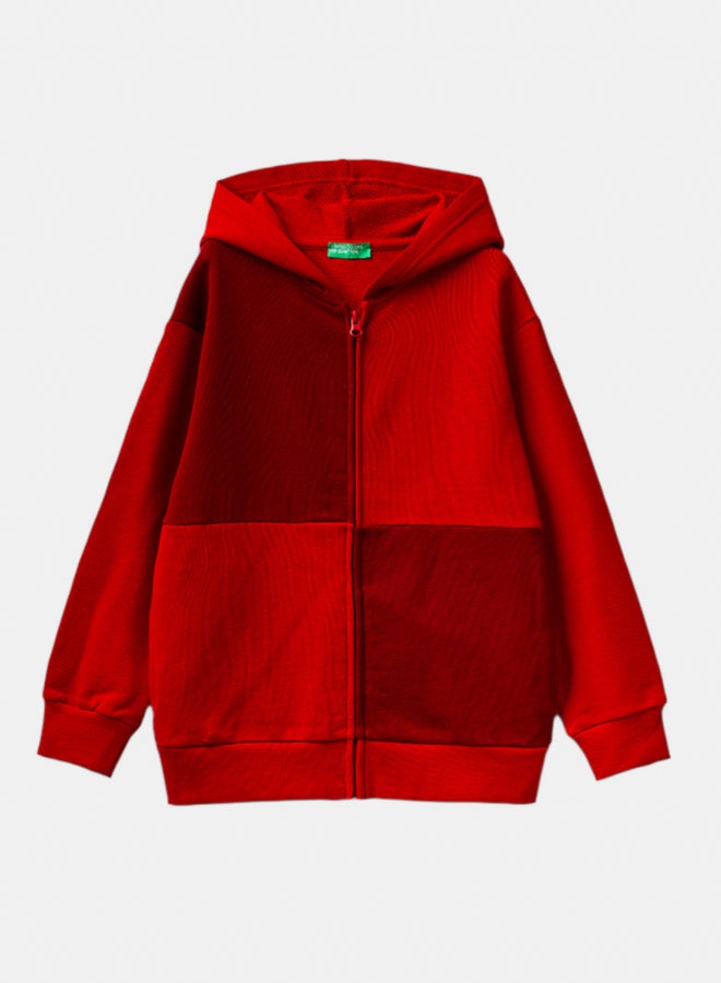 بينيتون سويتر أولاد برقعة مربعات كبيرة - Image 1