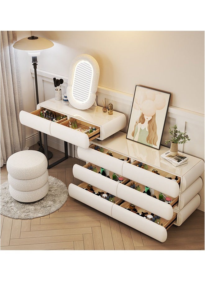 Multifunctional Dresser Makeup Vanity Dressing Table with Drawers and Chair 120 CM