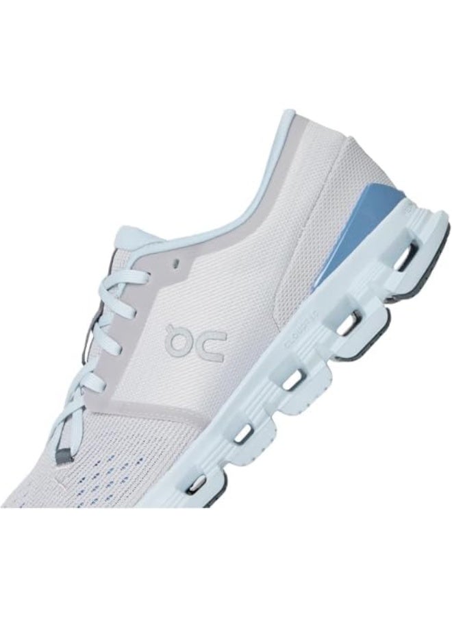On Running Cloud X 4 Unisex Sneakers, Silver Chambray - Image 3