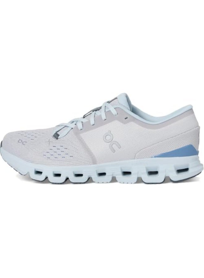On Running Cloud X 4 Unisex Sneakers, Silver Chambray - Image 5