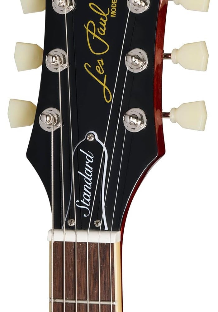 Epiphone Inspired by Gibson Les Paul Standard 50s Electric Guitar, Washed Cherry Sunburst with Gig Bag - Image 5