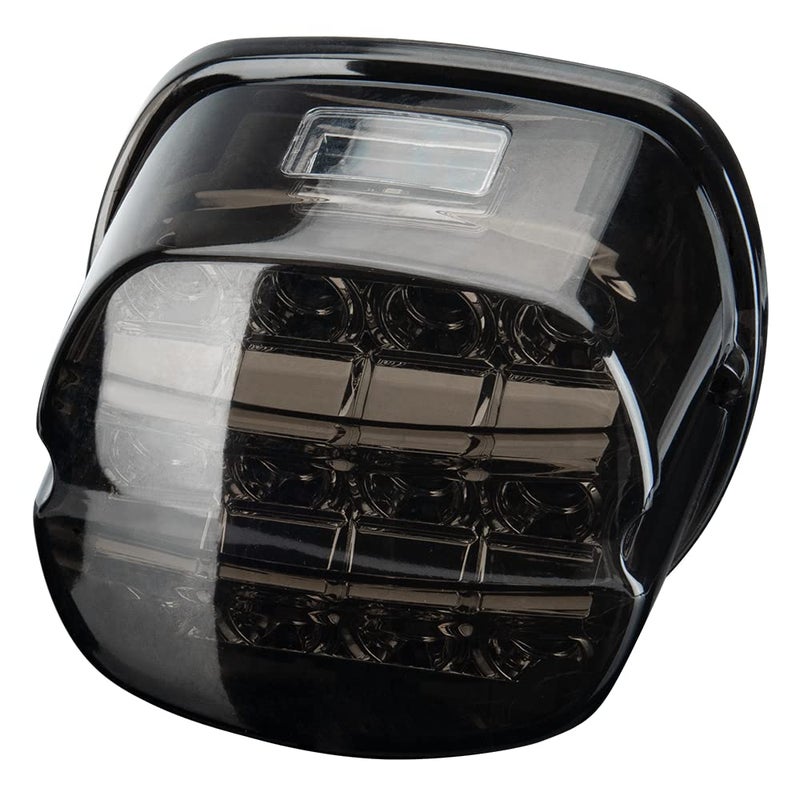 HAZAWA Layback LED Tail Lamp Rear Brake Light Smoked Taillights Assembly Compatible with Harley Davidson Sportster 883 1200 Dyna Road King Electra Glide Softail Street Glide TouringBlack
