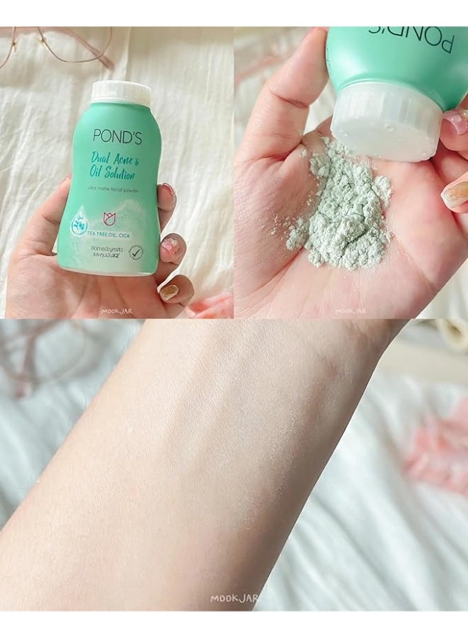 PONDS POND'S Dual Acne & Oil Solution Ultra Matte Facial Powder 50gm - Image 4
