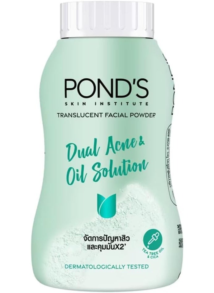 PONDS POND'S Dual Acne & Oil Solution Ultra Matte Facial Powder 50gm - Image 1
