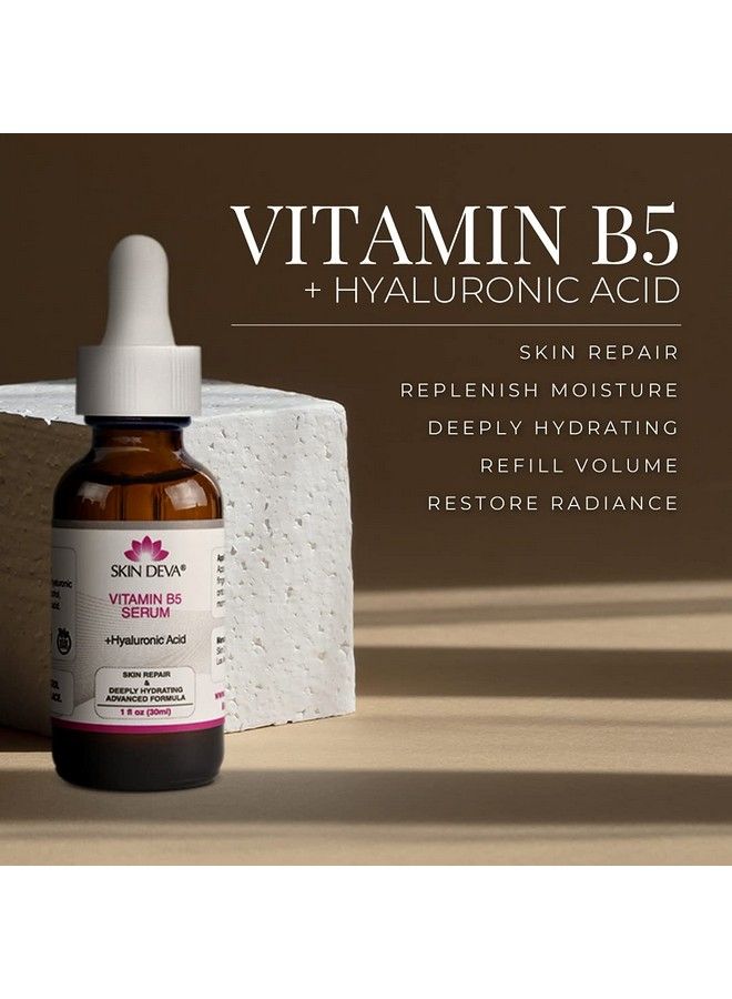 SKIN DEVA Vitamin B5 + Hyaluronic Acid Serum For Face Skin Serum Packed With B5 Relieves And Heals Sunburns Allergic Reactions Insect Bites Revitalizes Skin Perfect Vitamin Serum - Image 4