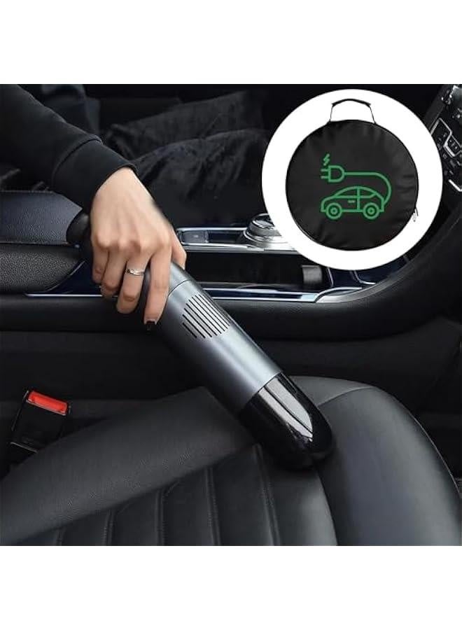 Waterproof EV Charger Cable Handled Bag | EV Extension Cords Trunk Organization Pocket,EV Charging Cable Bag,Zipper Closure Automotive Interior Storage Pouch for Car Air Pump - Image 2