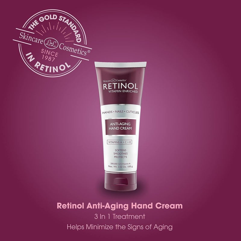 Retinol Anti-Aging Hand Cream â€“ The Original Retinol Brand For Younger Looking Hands â€“Rich, Velvety Conditions & Protects Skin, Nails & Cuticles â€“ Vitamin A Minimizes Ageâ€™s Effect on Skin - Image 3