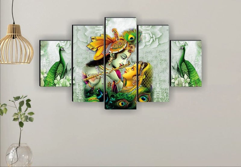 SAF paintings Set Of 5 Wall Painting With Frame For Home Decoration, Living Room, Spa, Office, Hotel Big Size Wall Décor 30 Inch x 18 Inch PNLS32232 - Image 2
