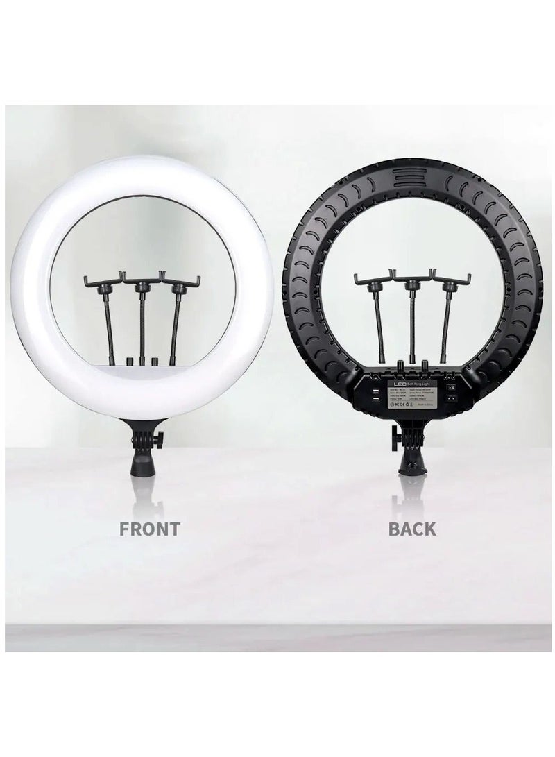 Pama Ring Light With Photography tripod Stand And Remote Control for tiktok snapchat youtube online streaming 21-inch Big Selfie light RL-21 with Remote Black - Image 5