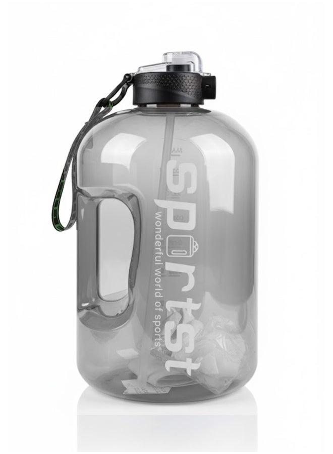 Crazy Boss 5L Large Capacity Sports Water Bottle with Handle & Strap Leakproof Reusable Drinking Bottle - Image 1