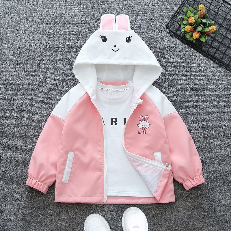 Baby Girl'S Outwear, Fashionable Spring & Fall Boys' Clothing Windbreaker Tops, Kidsren'S Color Matching Jackets, Girls' Spring Clothing - Image 4
