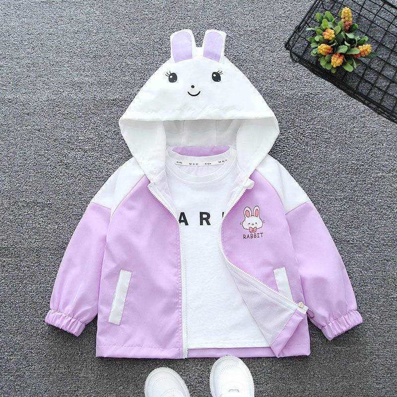 Baby Girl'S Outwear, Fashionable Spring & Fall Boys' Clothing Windbreaker Tops, Kidsren'S Color Matching Jackets, Girls' Spring Clothing - Image 5