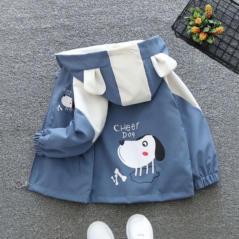 Baby Girl'S Outwear, Fashionable Spring & Fall Boys' Clothing Windbreaker Tops, Kidsren'S Color Matching Jackets, Girls' Spring Clothing - Image 1