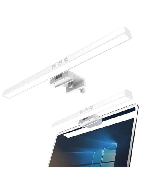 Monitor Light Bar for Video Calls, LED Computer Monitor Lights Touch Control Dimmable Timer Switch, USB Powered Angle Adjustable 13 Eye Caring Reading Lamp Bar for Office/Home/Game