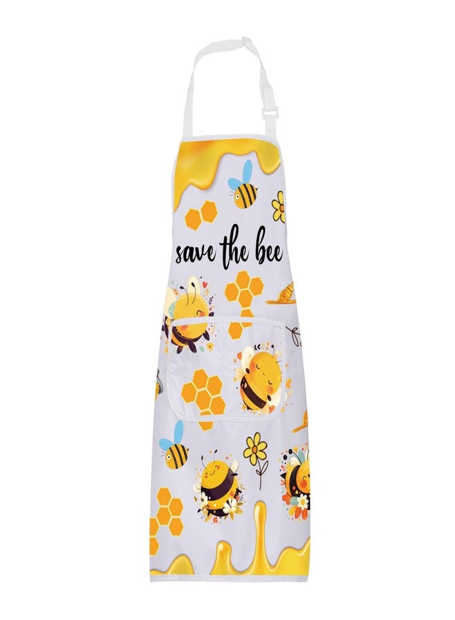 BNQL Bee Apron Bee Bee Gifts for Bee Lover Queen Bee Gifts Bee Kitchen Apron Bumble Honey Bee Apron Save The Bees Chef Apron - Image 1